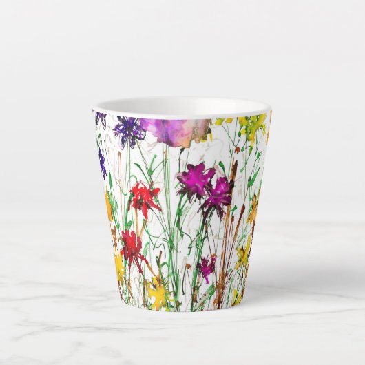 Highwood Wildbloemen Latte Lovitude Cup Latte Mok (Voorkant)