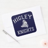 Higley Knights Vierkante Sticker (Envelop)