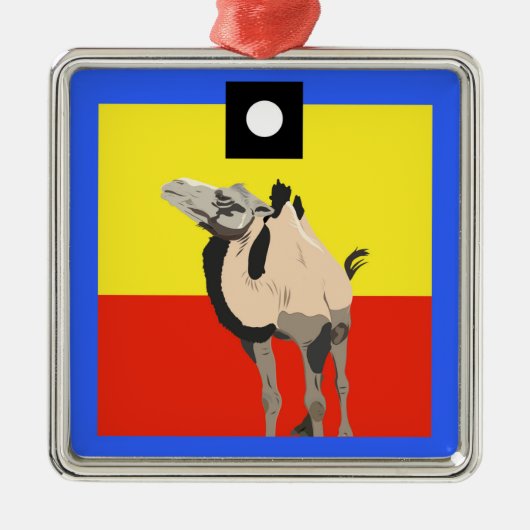 HiHo Square Metalen Ornament (Voorkant)