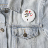 Hii Yaa Karate Ronde Button 5,7 Cm (In situ)