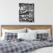 Hij 100 V8 Canvas Afdruk (Insitu (Slaapkamer))