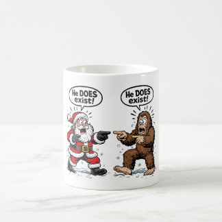 Hij bestaat echt! Kerstman & Bigfoot Koffiemok