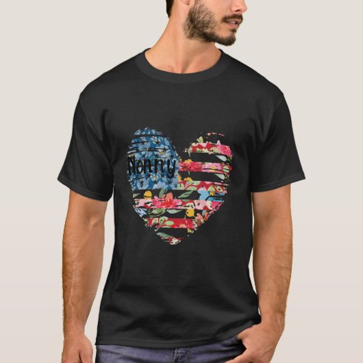 Hij bloemenvlag Nonny T-shirt (Voorkant)