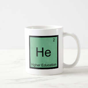 Hij - Chemie symbool voor hoger onderwijs T-shirt Koffiemok