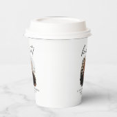 Hij deed het afstuderen van de costeengeometrische papieren bekers (Links)