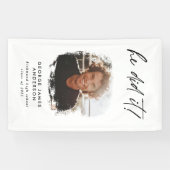 Hij deed het afstuderen van de costeengeometrische spandoek (Horizontaal)