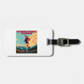 Hij denkt dat ik thuis Sassy Runner schoonmaak Bagagelabel (Voorkant horizontaal)