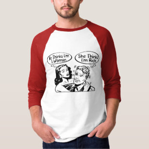 Hij denkt dat ze denkt t-shirt