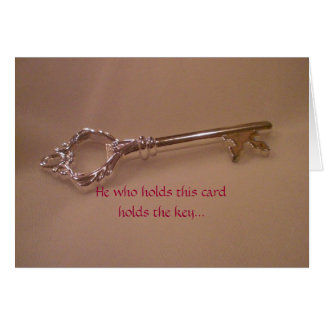Hij die deze kaart heeft, houdt de sleutel vast...