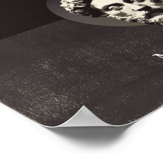 Hij die in harmonie met zichzelf leeft, leeft in poster (Hoek)