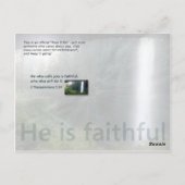 Hij die je belt briefkaart (Achterkant)