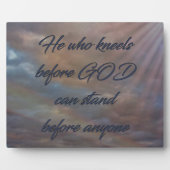 Hij die voor de GOD Fotoplaat (Voorkant)