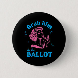 Hij door de stemming Harris 2024 Kamala voor Presi Ronde Button 5,7 Cm