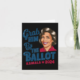 Hij door de stemming Kamala 2024 Funny Harris Elec Kaart