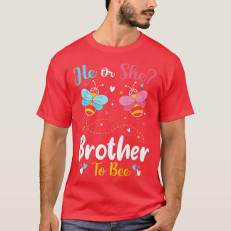 Hij en zij broeder zich om de seksespecificatie te t-shirt