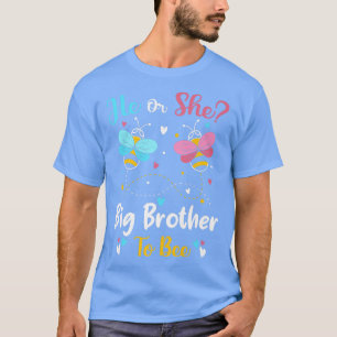 Hij en zij hebben een grote broer om het geslacht t-shirt