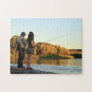 Hij en zij Visten Legpuzzel