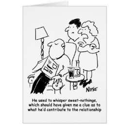 Hij fluisterde altijd zoete nodingen.