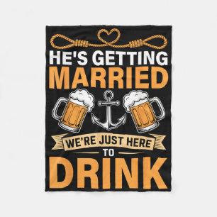Hij Gaat Trouwen Funny Bruidsjonkers Bachelorfeest Fleece Deken