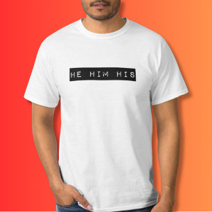 Hij gaf hem zijn retro label T-shirt