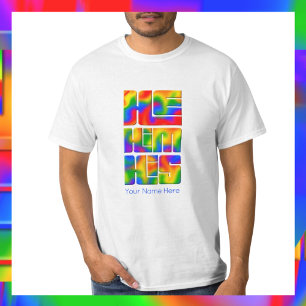 Hij gaf hem zijn voornaamwoorden regenboog stropda t-shirt