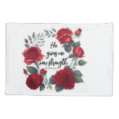 Hij geeft me nieuwe kracht kussensloop (Achterkant)