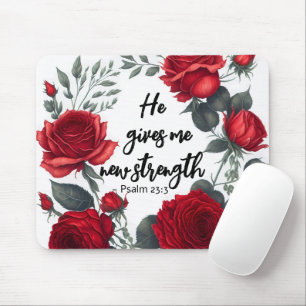 Hij geeft me nieuwe kracht muismat