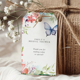 Hij Geeft Me Vlinders Bruiloftsfeest Cadeaulabel