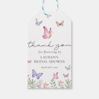 Hij geeft me vlinders Vrijgezellenfeest gunst Cadeaulabel