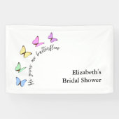 Hij geeft me vlinders Vrijgezellenfeest Spandoek (Horizontaal)