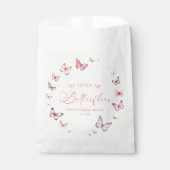 Hij geeft me vlinders zacht roze Vrijgezellenfeest Bedankzakje (Voorkant)