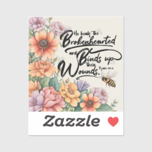 Hij geneest de gebroken harten sticker