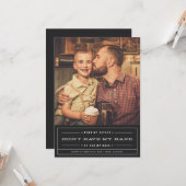 Hij had mijn rug Vaderdag Kaart (Voorkant / Achterkant in situ)