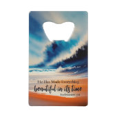 Hij heeft alles mooi flesopener gemaakt kredietkaart flessenopener (Voorkant)