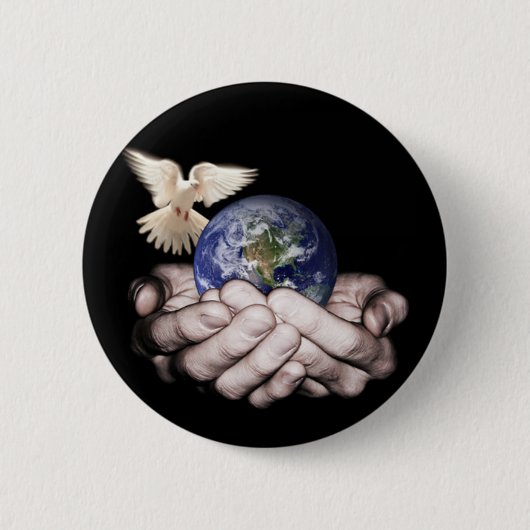 Hij heeft de hele wereld... ronde button 5,7 cm (Voorkant)