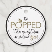 Hij heeft de vragenlijst beantwoord bedankjes labels (Achterkant)