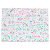 Hij heeft een nieuwe baby groot cadeauzakje (Achterkant)