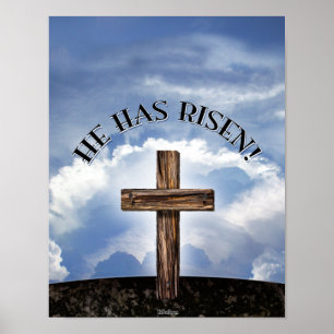 Hij heeft een rigoureus dwarse hemel poster