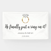 Hij heeft er eindelijk een ring om gedaan Diamante