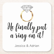 Hij heeft er eindelijk een ring om gedaan Diamante