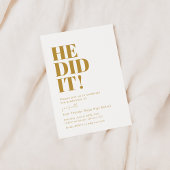 Hij heeft het gedaan! Uitnodiging voor afstudeerfe