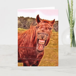 Hij heeft je 50!! Horse Happy Birthday Kaart