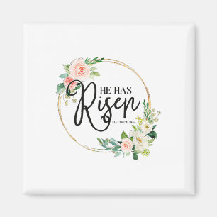 Hij heeft Matthew 286 Flora Christelijk Pasen Magneet