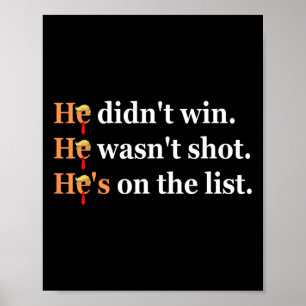 Hij Heeft Niet Gewonnen Hij-is-niet Grappig Neerge Poster