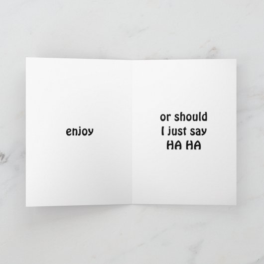 HIJ HEEFT OF HA VOOR UW 50e MAKELDAG Kaart (Binnen)