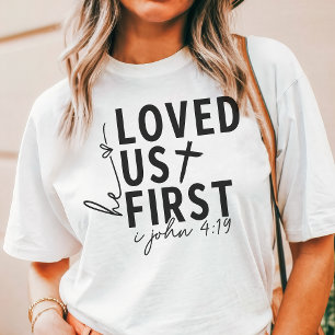 Hij Heeft Ons Eerst Liefgehad Tri-Blend Shirt