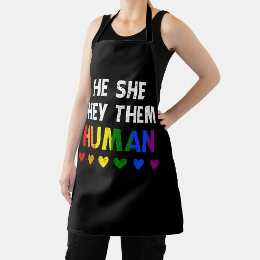 Hij heeft ze getrakteerd op menselijke LGBTQ homo  Schort (Insitu)