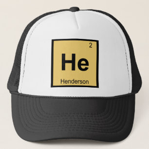 Hij - Henderson Nevada Chemie Periodiek Systeem Trucker Pet