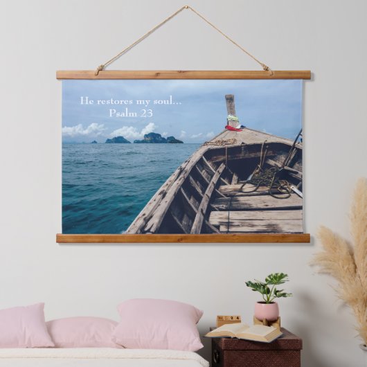 Hij herstelt Mijn bronscriptie Hangend Wandkleed (Slaapkamer)