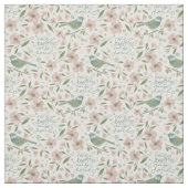Hij Herstelt Mijn Ziel Botanische Lente Patroon Stof (Swatch)